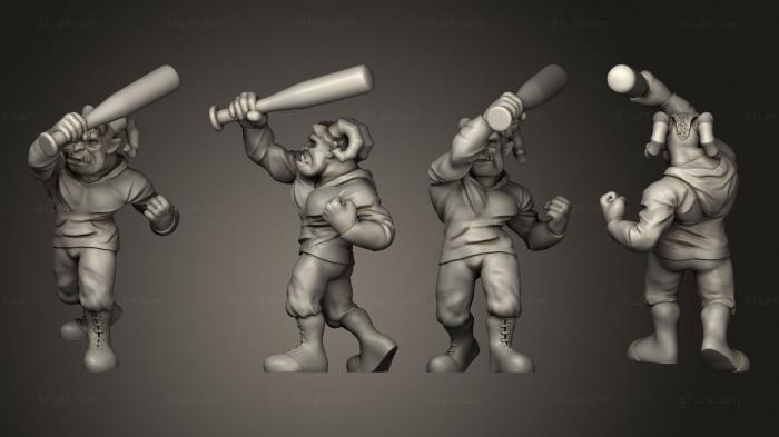 Military figurines (Troll Male Wannaboo Ganger, STKW_13911) 3D models for cnc