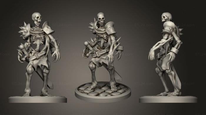 Military figurines (Living Bones Gloomhaven Remix, STKW_1393) 3D models for cnc