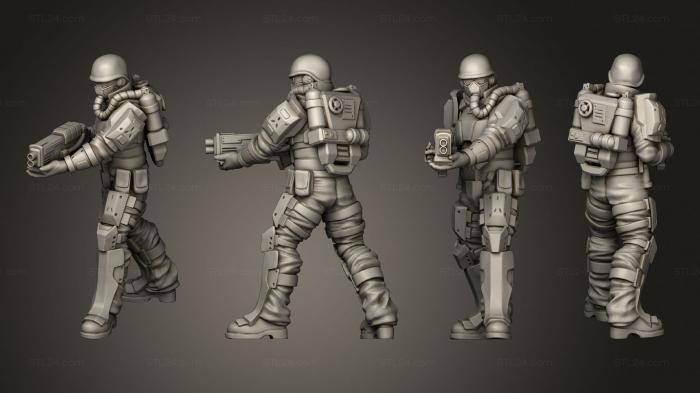 Military figurines (Trooper 1 Standing Aim, STKW_13930) 3D models for cnc