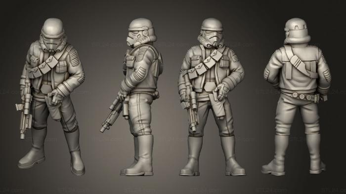 Military figurines (trooper 01, STKW_13940) 3D models for cnc