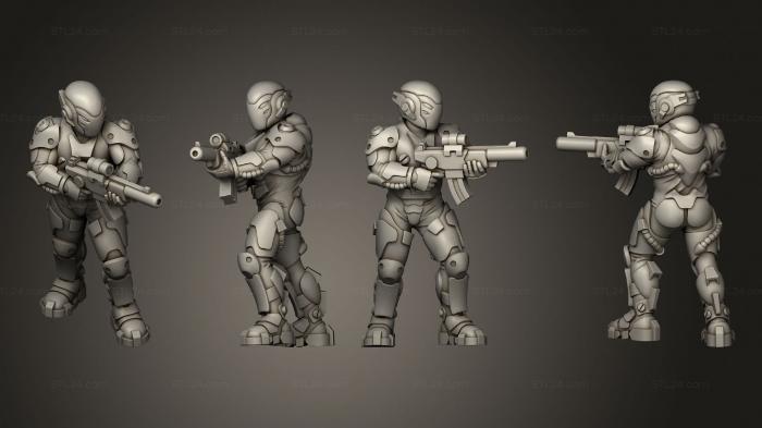 Military figurines (trooper 04, STKW_13943) 3D models for cnc