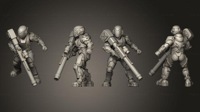 Military figurines (trooper 10, STKW_13949) 3D models for cnc