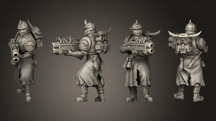 Military figurines (turbo Magma Gun ist Cult Guard, STKW_13985) 3D models for cnc