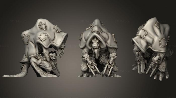 Military figurines (Lizardfolk Claw Slayer, STKW_1399) 3D models for cnc