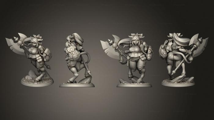 Military figurines (Twin Goddess Holstaur, STKW_13999) 3D models for cnc