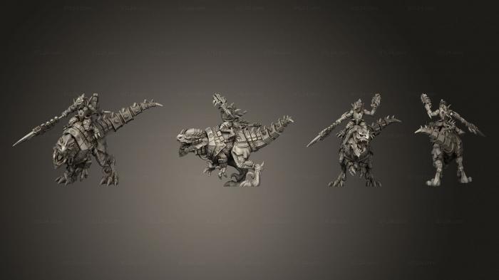 Military figurines (Tyrannosaur 1, STKW_14004) 3D models for cnc