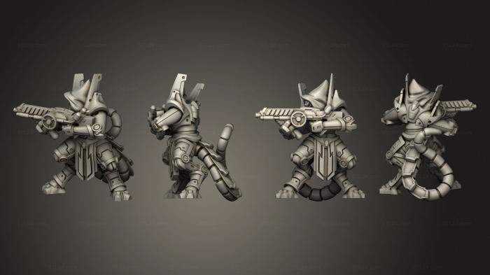 Military figurines (Ugnix Ghanzeeks Troopers BRifle, STKW_14013) 3D models for cnc