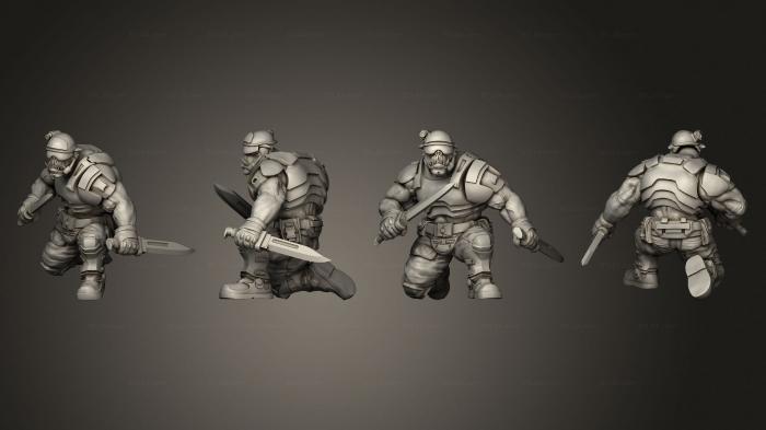 Military figurines (UGOK COLONIAL FIGHTER A 013, STKW_14032) 3D models for cnc