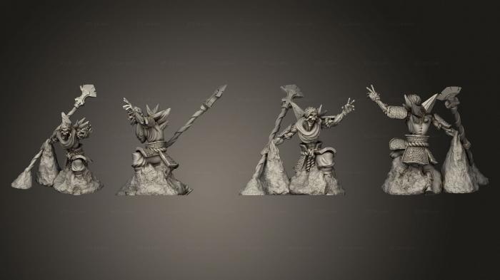 Military figurines (Undead Guardian 3, STKW_14062) 3D models for cnc