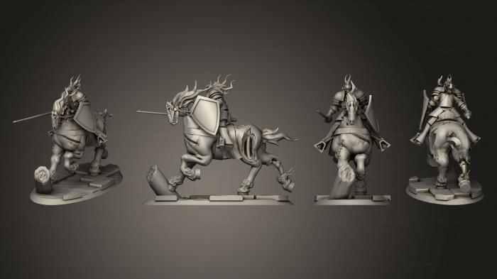 Military figurines (Undead Horse Riders v 3, STKW_14065) 3D models for cnc