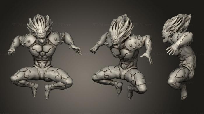 Military figurines (Lord boros one punch man, STKW_1409) 3D models for cnc