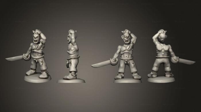 Military figurines (Undead Pirate Crew with Sword 1, STKW_14104) 3D models for cnc