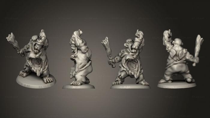 Military figurines (Undead Pirate Ogres Sea Ogre 1, STKW_14114) 3D models for cnc