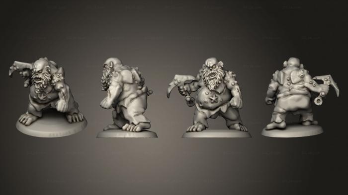 Military figurines (Undead Pirate Ogres Sea Ogre 2, STKW_14115) 3D models for cnc