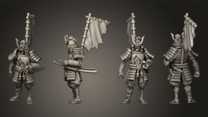 Military figurines (Undead Samurai, STKW_14126) 3D models for cnc