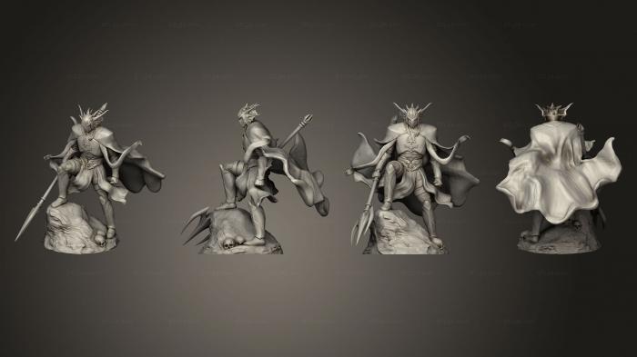 Military figurines (Underwater Mayhem Atlantean Knight Trident, STKW_14140) 3D models for cnc