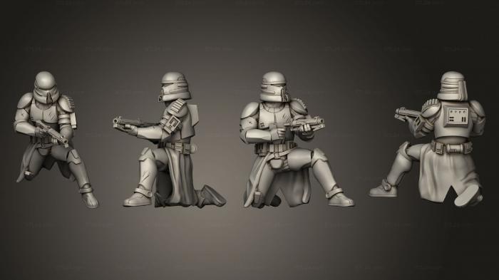 Military figurines (union trooper pose 4, STKW_14170) 3D models for cnc