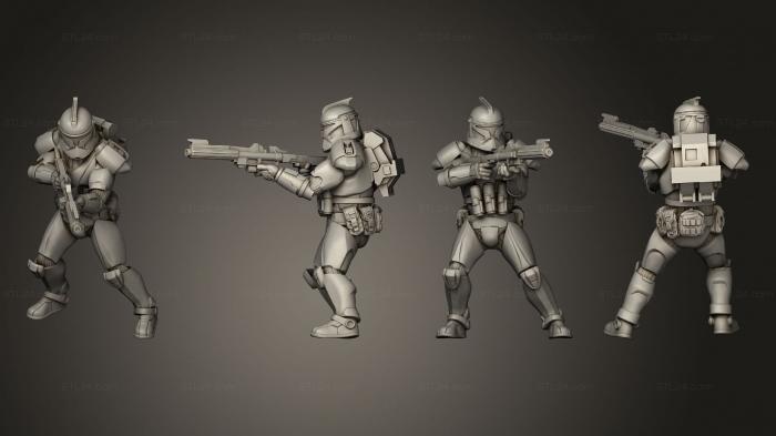 Military figurines (Union vanguard Trooperspose a 7, STKW_14183) 3D models for cnc