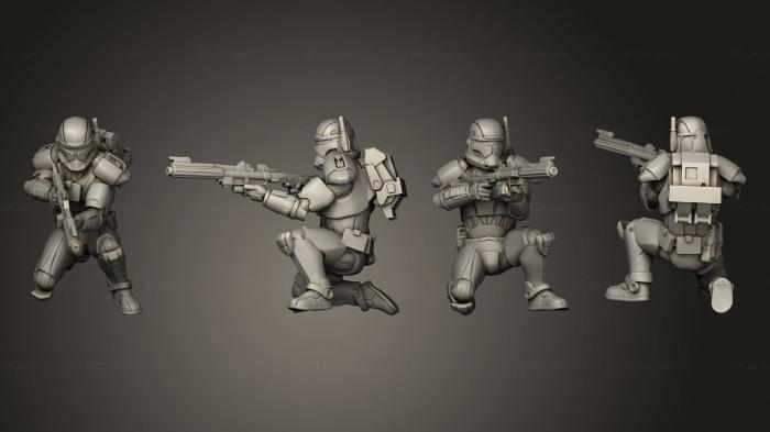 Military figurines (Union vanguard Trooperspose a 8, STKW_14184) 3D models for cnc