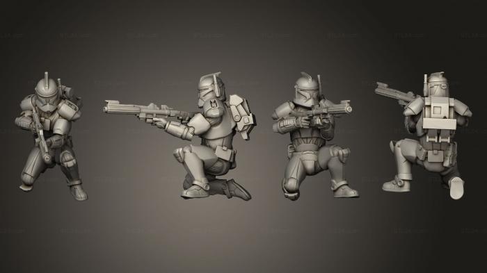 Military figurines (Union vanguard Trooperspose b 8, STKW_14187) 3D models for cnc