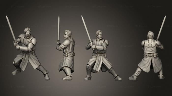 Military figurines (union war wizard benjopose 1, STKW_14189) 3D models for cnc
