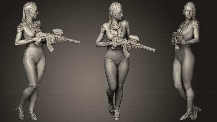 Military figurines (Los Malos Alexa, STKW_1419) 3D models for cnc