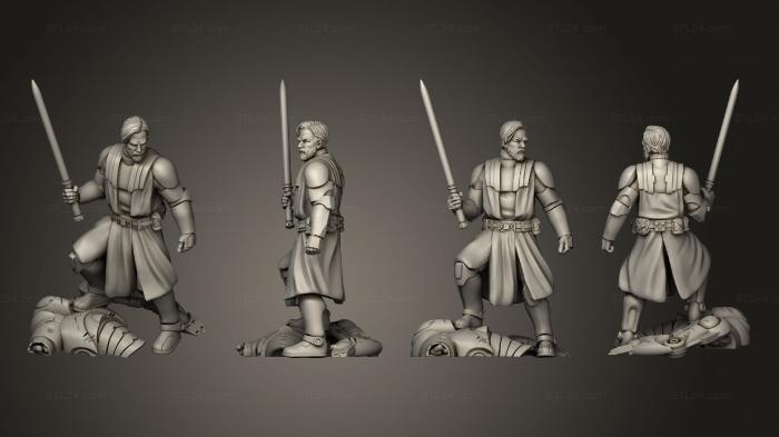 Military figurines (union war wizard benjopose 3, STKW_14191) 3D models for cnc