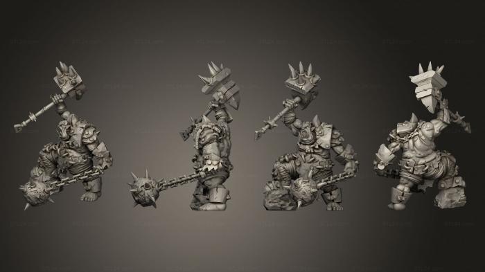Military figurines (Uru Can Tribe Vridgagg Chain A, STKW_14224) 3D models for cnc