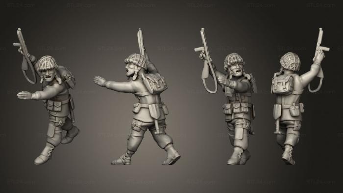 Military figurines (US paratrooper 8 officer, STKW_14239) 3D models for cnc