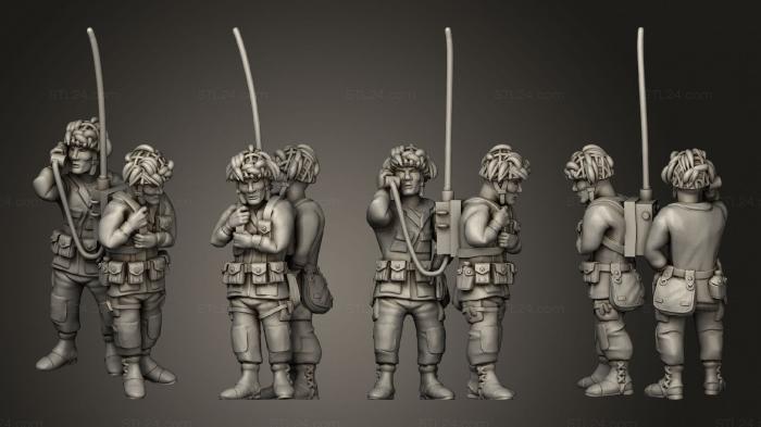 Military figurines (US Paratrooper, STKW_14243) 3D models for cnc