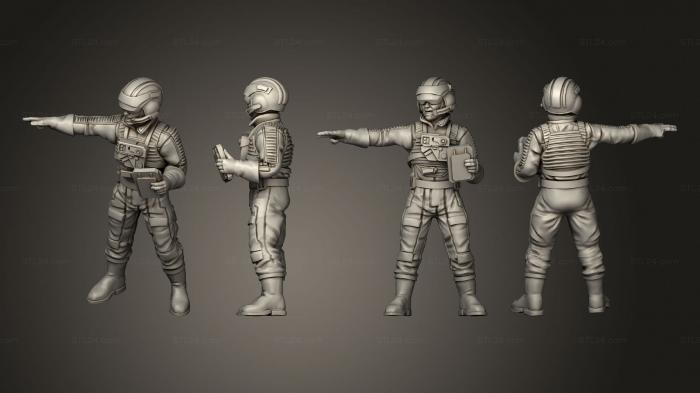Military figurines (Utility Wing idle 01, STKW_14249) 3D models for cnc