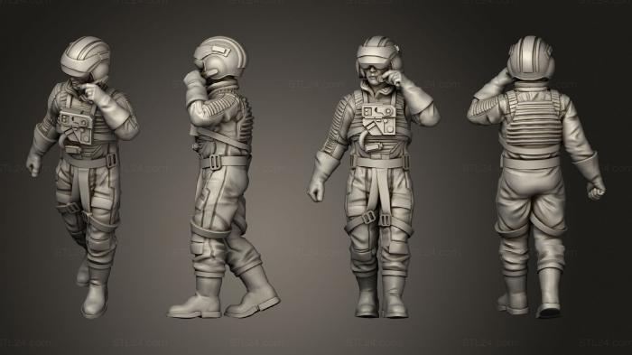 Military figurines (Utility Wing idle 02, STKW_14250) 3D models for cnc