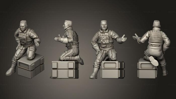 Military figurines (Utility Wing idle v 3, STKW_14251) 3D models for cnc