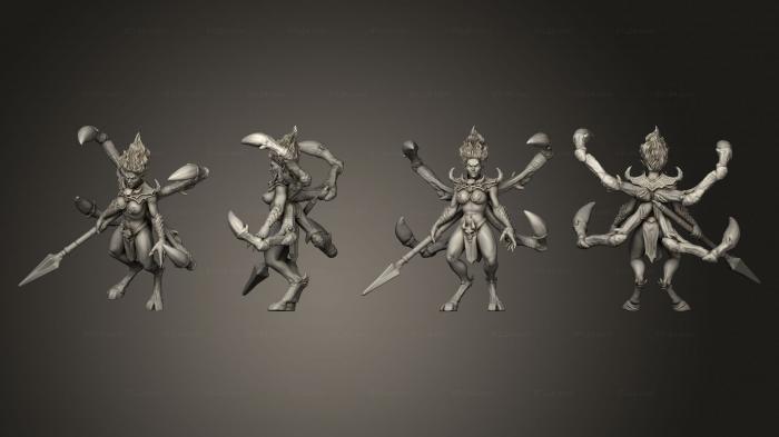 Military figurines (Uvelle the Heartpiercer spear demon, STKW_14253) 3D models for cnc