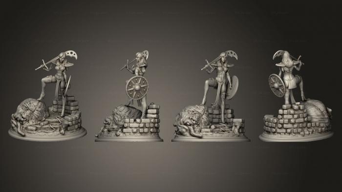 Military figurines (Vala Storm Raven, STKW_14265) 3D models for cnc