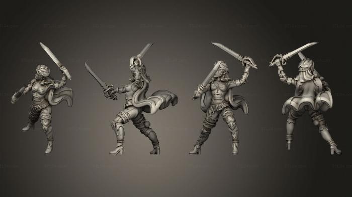 Military figurines (Vampire female 2, STKW_14278) 3D models for cnc