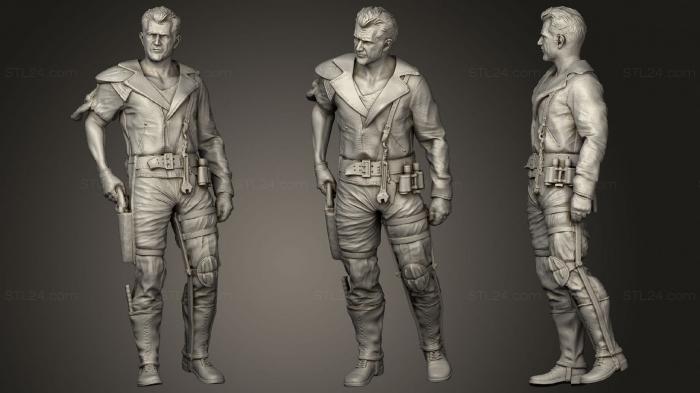 Military figurines (MADMAX MELL GIBSON, STKW_1428) 3D models for cnc