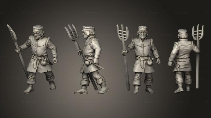 Military figurines (Vampire Hunters Fork 02, STKW_14284) 3D models for cnc