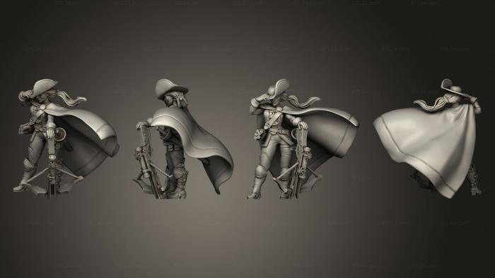 Military figurines (Vampire Hunters Klara Nacht, STKW_14291) 3D models for cnc