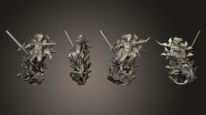 Military figurines (Vampire Lord Attacking TTM F, STKW_14293) 3D models for cnc