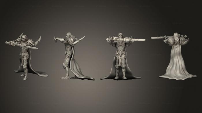Military figurines (Vampire Warrior Sword, STKW_14299) 3D models for cnc