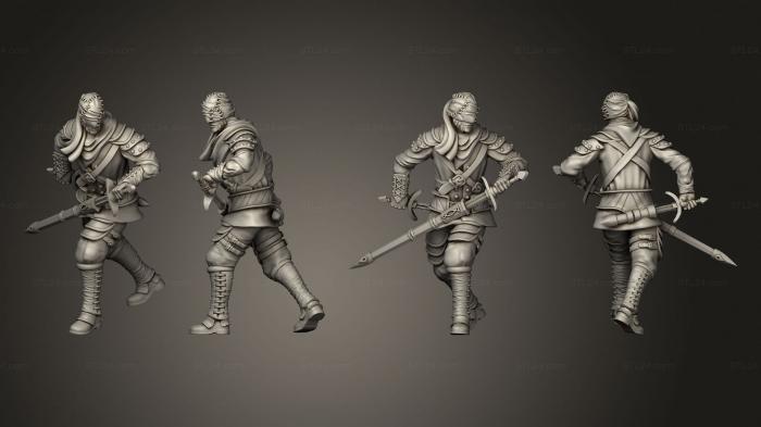 Military figurines (Vampires Vampire Assassin, STKW_14308) 3D models for cnc