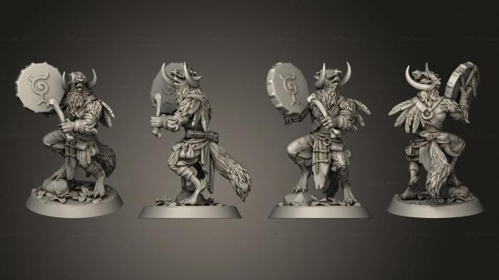 Military figurines (Varg Druid, STKW_14320) 3D models for cnc