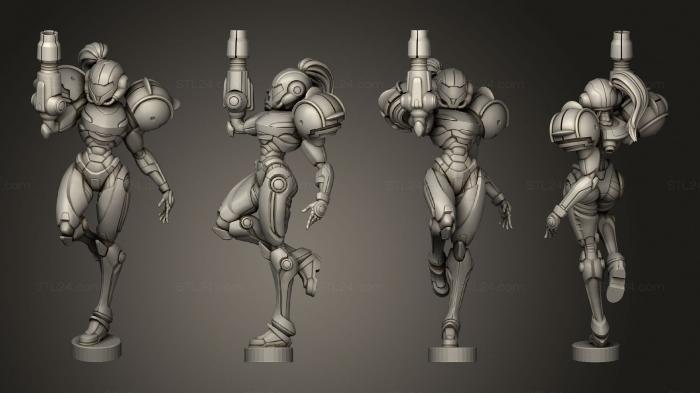 Military figurines (Varia Suit Samus Aran, STKW_14326) 3D models for cnc
