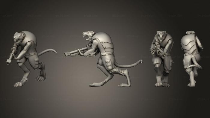Military figurines (Vermin Flamer V 1, STKW_14340) 3D models for cnc