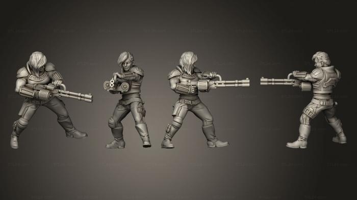 Military figurines (Veteran Mercenary, STKW_14373) 3D models for cnc