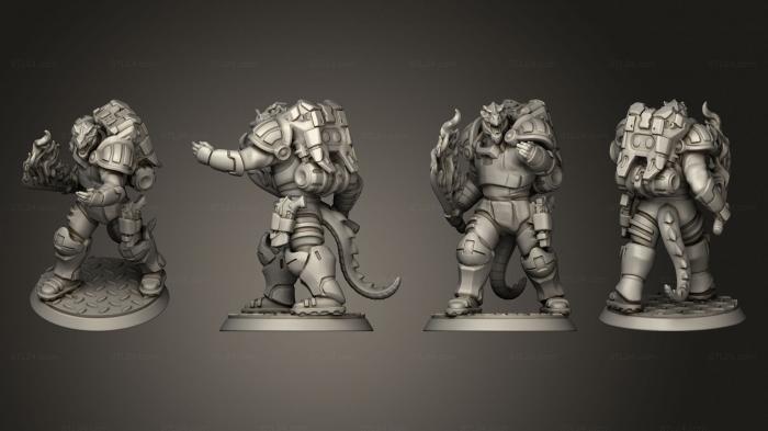 Military figurines (Vex Solarian for Starfinder splitkeyed, STKW_14375) 3D models for cnc