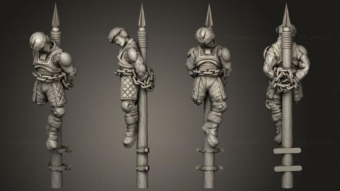 Military figurines (victim 09, STKW_14386) 3D models for cnc