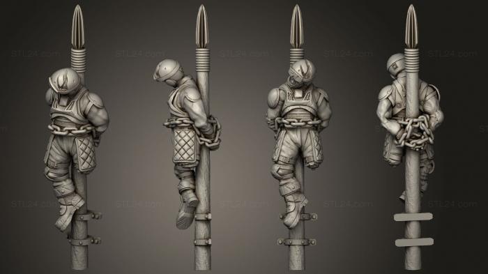 Military figurines (victim 10, STKW_14387) 3D models for cnc