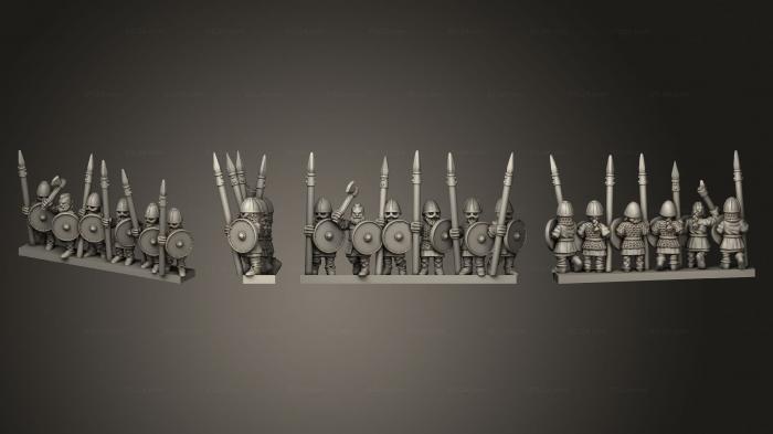 Military figurines (VIKING WARRIORS, STKW_14410) 3D models for cnc